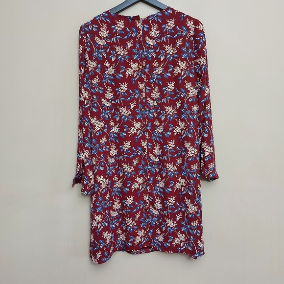 Madewell Button-Back printed flowy mini dress in Antique Flora Size XS - Picture 11 of 11